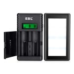 EBL®Smart Battery Charger 3.7V 26650 18650 16340(RCR123A) 14500 Rechargeable Batteries LED Flashlight Emergency Light Power bank