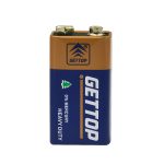 GETTOP 6F22 9V Heavy Duty Battery Carbon Zinc Primary Battery Multimeter Universal Meter Battery,3 Years shelf life