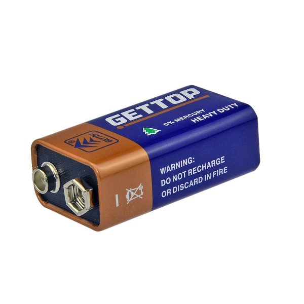 GETTOP 6F22 9V Heavy Duty Battery Carbon Zinc Primary Battery Multimeter Universal Meter Battery,3 Years shelf life - Image 2