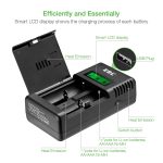 EBL®Smart Battery Charger 3.7V 26650 18650 16340(RCR123A) 14500 Rechargeable Batteries LED Flashlight Emergency Light Power bank - Image 5