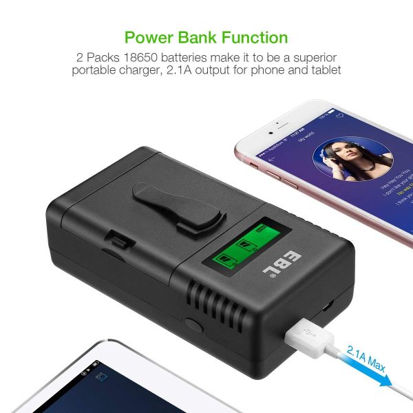 EBL®Smart Battery Charger 3.7V 26650 18650 16340(RCR123A) 14500 Rechargeable Batteries LED Flashlight Emergency Light Power bank - Image 6