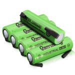 QanYUloong® 1.2V AA rechargeable battery 1300mAh NI-MH Cell with Welding Tabs for Philips electric shaver razor toothbrush