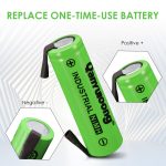 QanYUloong® 1.2V AA rechargeable battery 1300mAh NI-MH Cell with Welding Tabs for Philips electric shaver razor toothbrush - Image 6