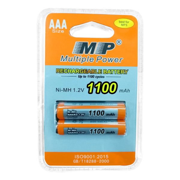 MP®AAA Rechargeable Battery 1.2V 1100mah AAA Batteries for Cordless Phones, Remote Controls, Electronics