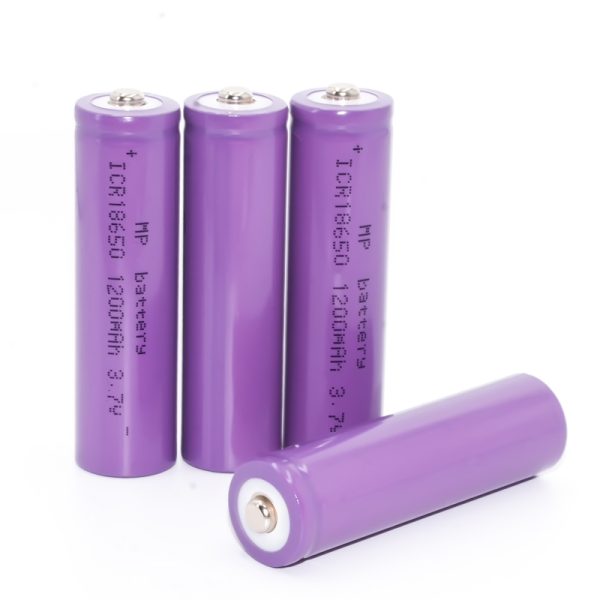 Hot Sale Products High Quality ICR 18650 Li-ion Rechargeable Battery 3.7v 1200mAh for mini fan,Flashlight, Solar Light