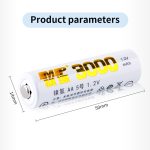 MP®Rechargeable AA Batteries 1.2V 3000mAh Nimh Double A Batteries Low Self Discharge - Image 3