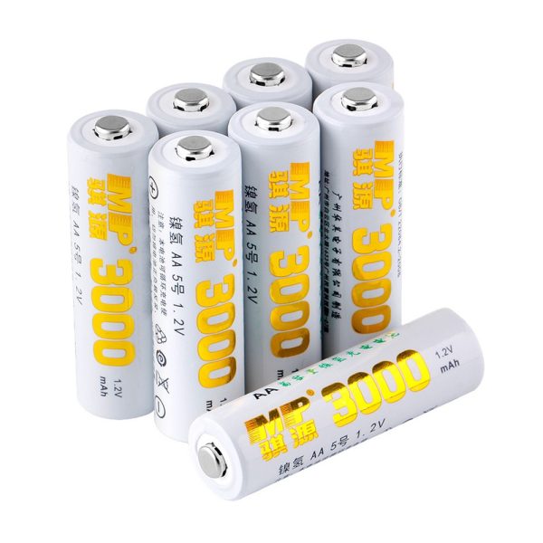 MP®Rechargeable AA Batteries 1.2V 3000mAh Nimh Double A Batteries Low Self Discharge