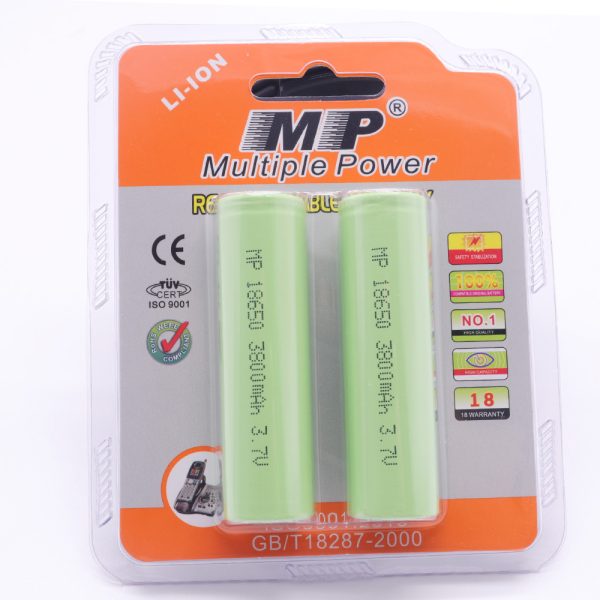 MP® 3.7 Volt 3800mAh 18650 Industrial Lithium-ion Batteries Flat Top for Flashlight Headlamp - Image 6