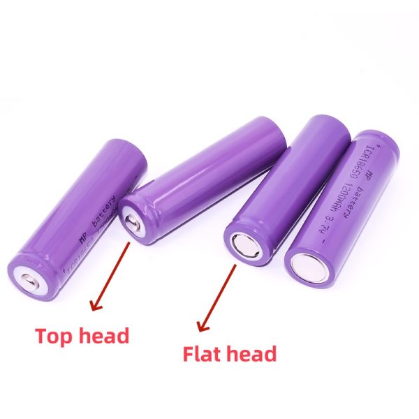 Hot Sale Products High Quality ICR 18650 Li-ion Rechargeable Battery 3.7v 1200mAh for mini fan,Flashlight, Solar Light - Image 3