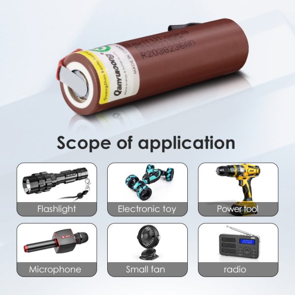QanYUloong®3.7V 18650 Lithium Battery HG2 3000mAh 20A Discharge Rechargeable battery +DIY Nickel For 18V Tool Battery - Image 4