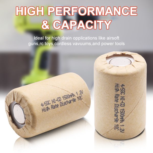 4/5SC 1.2V 1500mAh Sub C Ni-cd Rechargeable Battery 10C Discharge for Power Tools Electric drill - Image 4
