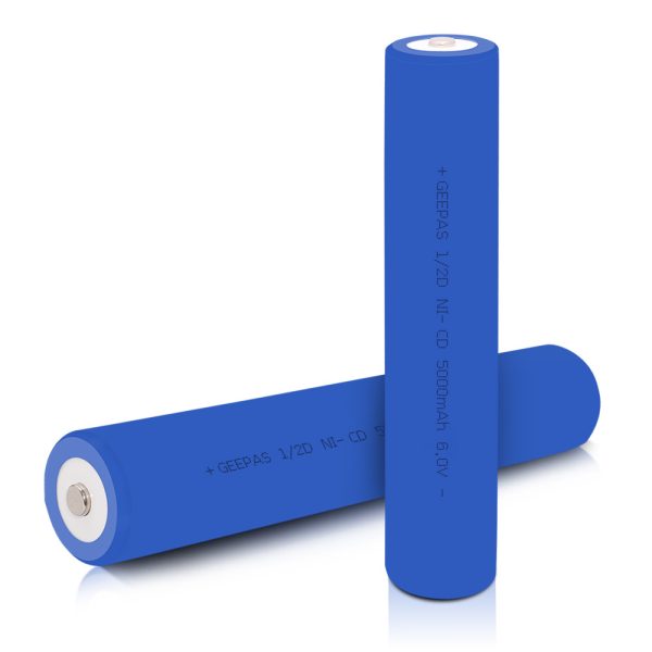 1/2D Ni-CD 6V 5000mAh Flashlight Battery Pack- Replacement For Streamlight, GE/Ericsson, Gates, Maglite Battery