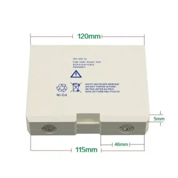 30344030 Rechargeable Nickel Cadmium Battery 12V 1200mAh defibrillator battery for GE SCP 913/915/922 new - Image 4