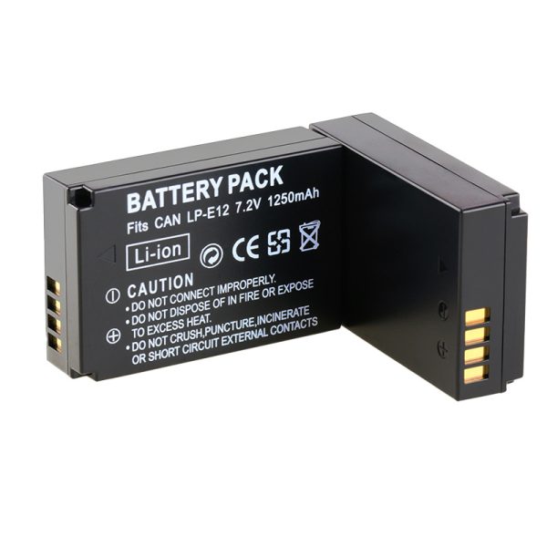Replacement LP-E12 High Capacity Li-ion Battery for Canon EOS Rebel SL1 EOS-M Mirrorless Digital Camera - Image 3