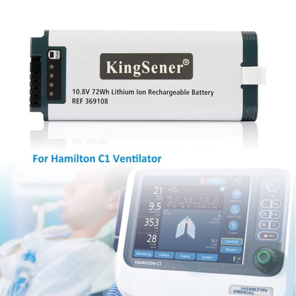 Lithium-Ion Battery For Hamilton C1 Ventilator REF 369108 10.8V 6600mAh 72WH - Image 6
