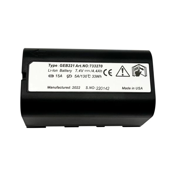 GEB221 Li-ion Battery For Leica TS02 TS06 TS09 TPS1200 ATX1200 Series Surveying Total Station 4400mAh 7.4V ​GPS Battery Black - Image 3