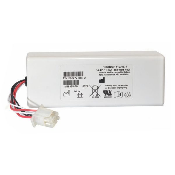 Medical Battery For Philips 1056921 1058272 1076374 107674 88881344 989805626941 M48385-B0 Respirateur V60S Respironics V60S - Image 2