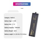 11.1V 7800mAh Li-ion Rechargeable LI204SX A6188-67004 1420-0868 LI204SX-60 Lithium ion Medical battery for JDSU MTS-6000 OTDR - Image 6
