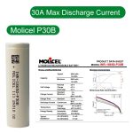Original Molicel INR18650-P30B Grade A Li-ion Battery 3000mAh 30A for Power Tools Drone E-bike - Image 2