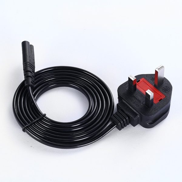UK AC Power Cable Figure 8 IEC C7 Power Supply Extension Cord For Laptop Battery Charger Portable Radio PSP 3 4 - Image 3