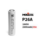 Original Molicel 3.6V 18650 INR18650-P26A 2600mAh Max 35A Discharge Can Work At -40℃ Low Temperature - Image 4