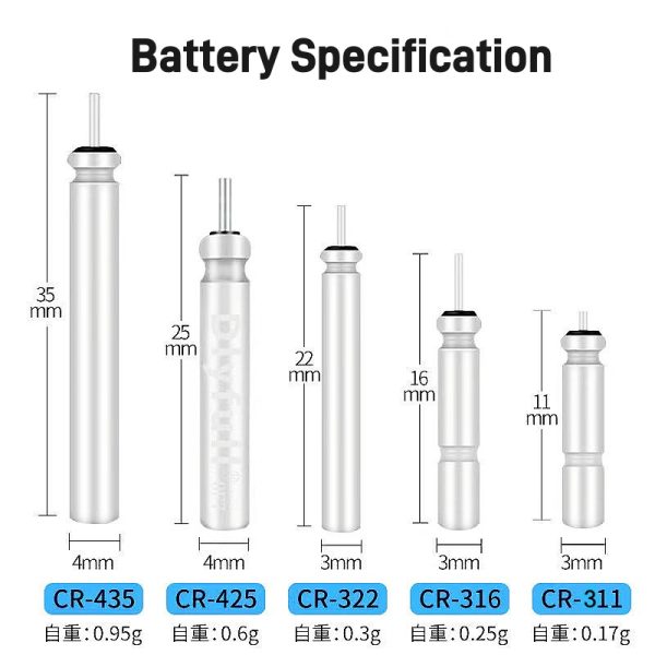 3V LiMnO2 Luminous Electric Battery CR311 CR316 CR322 CR425 CR435 For Fishing Lure, Floats, Pole Lights, LED Flashers - Image 4