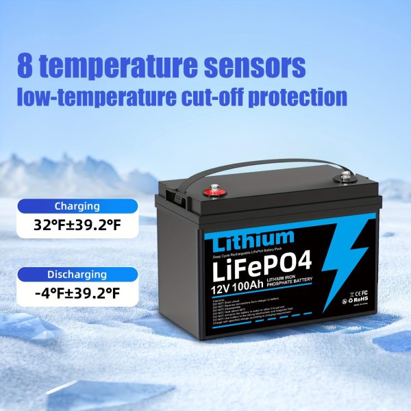 12.8V LiFePO4 Rechargeable Lithium Iron Phosphate Battery UP to 4000+ Deep Cycles for Trolling Motor, Boat, Rv, Solar - Image 5