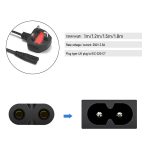 UK AC Power Cable Figure 8 IEC C7 Power Supply Extension Cord For Laptop Battery Charger Portable Radio PSP 3 4 - Image 6