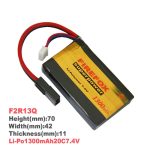 100% Original Firefox 7.4V 1300mAh 20C LiPo Li-Polymer Stick RC Battery F2R13Q AEG Airsoft Battery - Image 2