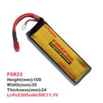 100% Original FireFox 11.1V 2300mAh 30C AKKU Mini Airsoft Gun Battery RC model F5R23 - Image 2