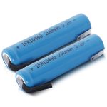 3.2V IFR10440 AAA 200mAh LiFePO4 Rechargeable Battery With DIY Nickel Tabs - Image 6