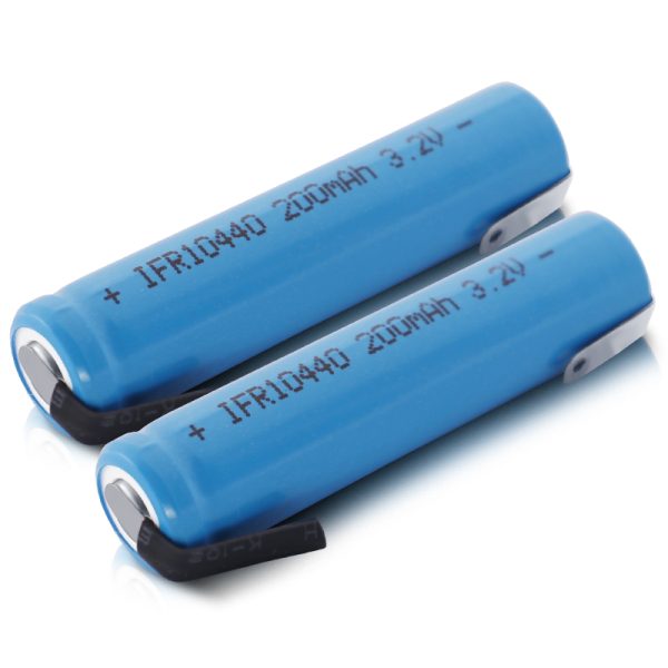 3.2V IFR10440 AAA 200mAh LiFePO4 Rechargeable Battery With DIY Nickel Tabs - Image 6