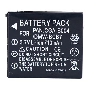 CGA-S004E 3.7V 710mAh Replacement Battery for Panasonic Lumix DMC-FX2 DMC-FX2B DMC-FX7 DMC-FX7K