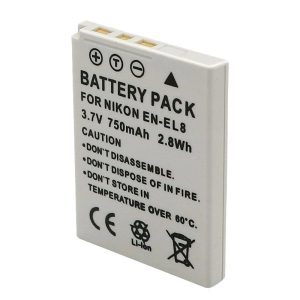 EN-EL8 Camera Rechargeable Batteries For Nikon COOLPIX P1 P2 L1 L2 S1 S2 S3 S4 S5 S6 S7 S7C S8 S9 S51 S50